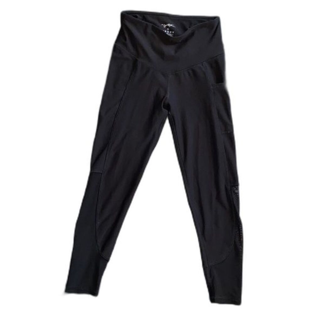 X by Gottex Black Active Yoga Pants Capris Size Extra Small